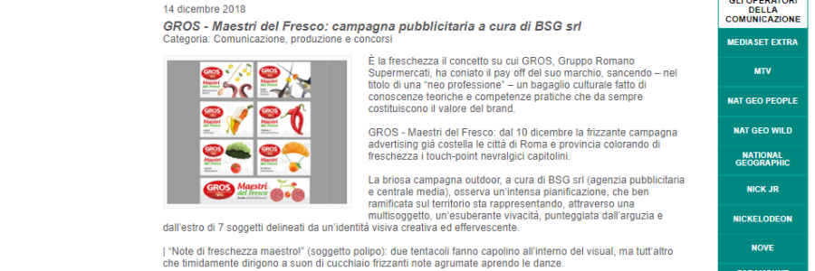 Campagna creativa – Maestri del fresco