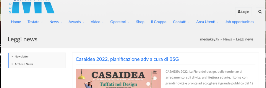 BSG PIANIFICA CASAIDEA 2022